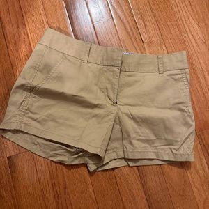 Jcrew tan cotton shorts